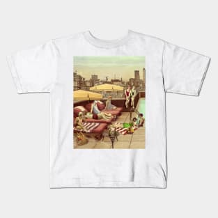 Art Deco Rooftop Chillout (Detail Edit) Kids T-Shirt